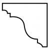 Small plain victorian cornice (CN92) - Image 2